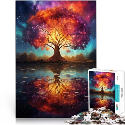 Puzzle 1000 Teile für Jugendliche Anspruchsvolles Spiel und Familienspaß Weltraum-Fantasielandschaft Wohnkunstdekor75x50cm von AITEXI