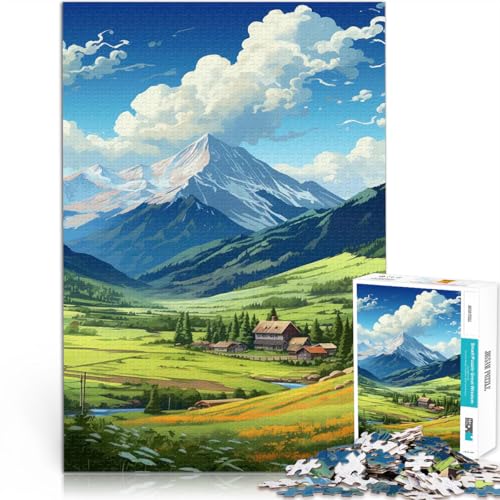 Puzzle 1000 Teile für Jugendliche Dekomprimierendes intellektuelles Lernspielzeug Berge von Amerika Geburtstagsgeschenk75x50cm von AITEXI