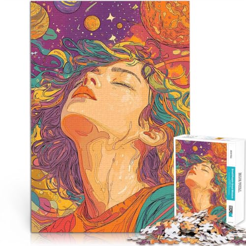 Puzzle 1000 Teile für Jugendliche Dekomprimierendes intellektuelles Lernspielzeug Kosmischer Traum Geschenke für Freunde und Familie52x38cm von AITEXI