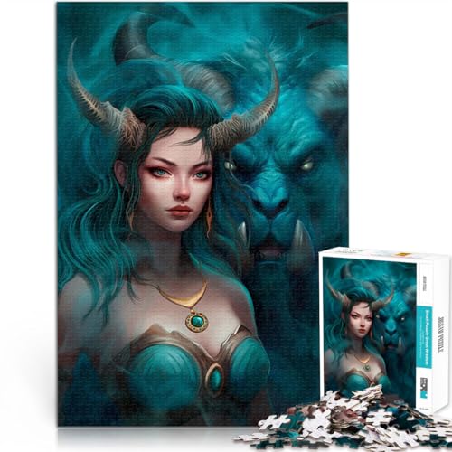 Puzzle 1000 Teile für Jugendliche Dekomprimierendes intellektuelles Lernspielzeug Mädchen und Tier Geburtstagsgeschenk, Geschenke, Wandkunst52x38cm Puzzle 1000 Teile für Jugendliche Dekomprimierendes intellektuelles Lernspielzeug Mädchen und Tier Geburtstagsgeschenk, Geschenke, Wandkunst52x38cm von AITEXI