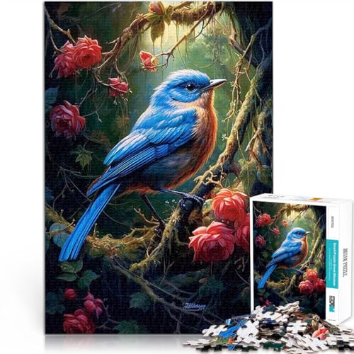 Puzzle 1000 Teile für Jugendliche Dekomprimierendes intellektuelles Lernspielzeug Süßer Kleiner Blauer Vogel Geschenkideen52x38cm Puzzle 1000 Teile für Jugendliche Dekomprimierendes intellektuelles Lernspielzeug Süßer Kleiner Blauer Vogel Geschenkideen52x38cm von AITEXI