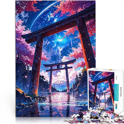 Puzzle 1000 Teile für Jugendliche Denkspiel Japanische Torii-Tor-Weltraumlandschaft Wunschliste mit dem Weihnachtsmann75x50cm Puzzle 1000 Teile für Jugendliche Denkspiel Japanische Torii-Tor-Weltraumlandschaft Wunschliste mit dem Weihnachtsmann75x50cm von AITEXI