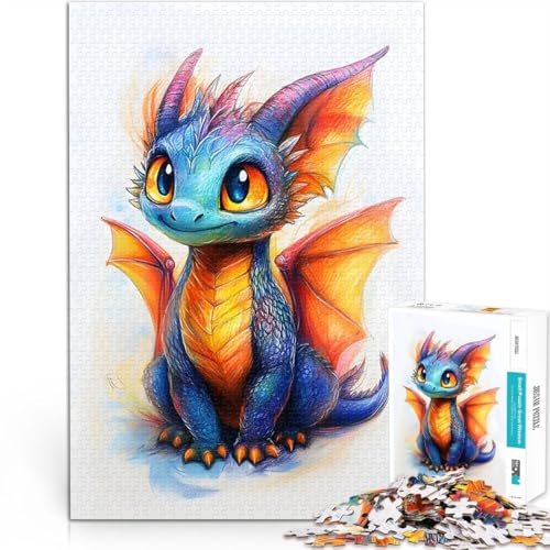 Puzzle 1000 Teile für Jugendliche Denkspiel Niedliche Baby-Drachenzeichnung eignet ganze Familie75x50cm Puzzle 1000 Teile für Jugendliche Denkspiel Niedliche Baby-Drachenzeichnung eignet ganze Familie75x50cm von AITEXI