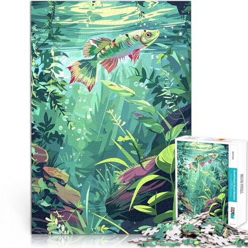 Puzzle 1000 Teile für Jugendliche Denkspiel Tropische Fische in üppigen Gewässern mit passendem Poster und Quizblatt75x50cm Puzzle 1000 Teile für Jugendliche Denkspiel Tropische Fische in üppigen Gewässern mit passendem Poster und Quizblatt75x50cm von AITEXI