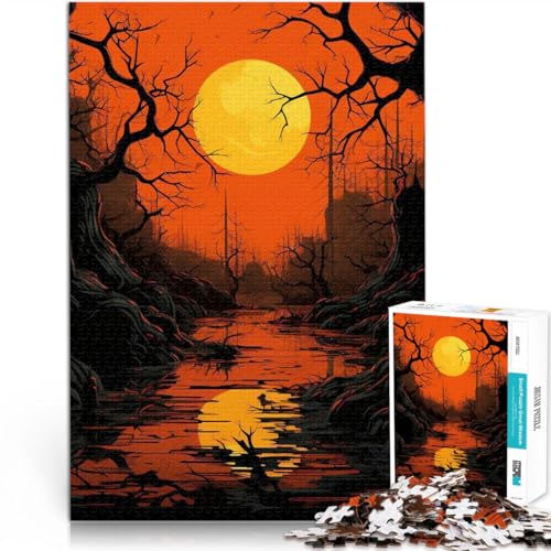 Puzzle 1000 Teile für Jugendliche Geschenke zum Suchbegriff: Herausfordernde Spiele Nachtansicht Geburtstagsgeschenk38x26cm von AITEXI