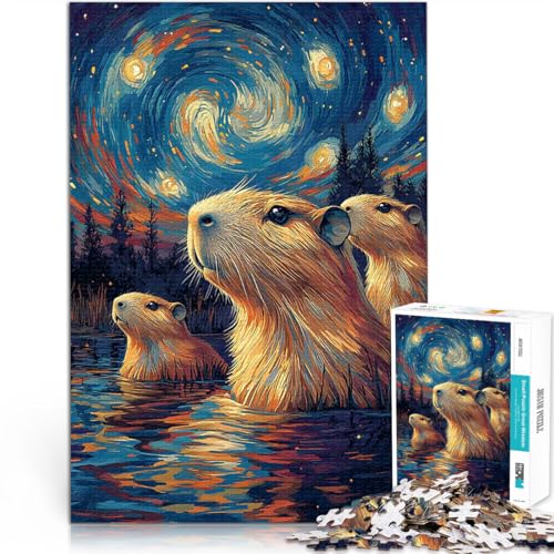 Puzzle 1000 Teile für Jugendliche Herausforderndes Spiel Wasserschwein unter der Sternennacht Verbessern Sie das Gedächtnis70x100cm Puzzle 1000 Teile für Jugendliche Herausforderndes Spiel Wasserschwein unter der Sternennacht Verbessern Sie das Gedächtnis70x100cm von AITEXI