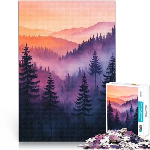 Puzzle 1000 Teile für Jugendliche Intellektuelles Spiel Sonnenuntergang am nebligen Berg Geeignet für die Schreibtischdekoration75x50cm Puzzle 1000 Teile für Jugendliche Intellektuelles Spiel Sonnenuntergang am nebligen Berg Geeignet für die Schreibtischdekoration75x50cm von AITEXI