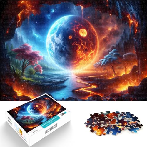 Puzzle 1000 Teile für Jugendliche Intellektuelles Spiel Weltraum-Fantasielandschaft Wunschliste mit dem Weihnachtsmann38x26cm von AITEXI