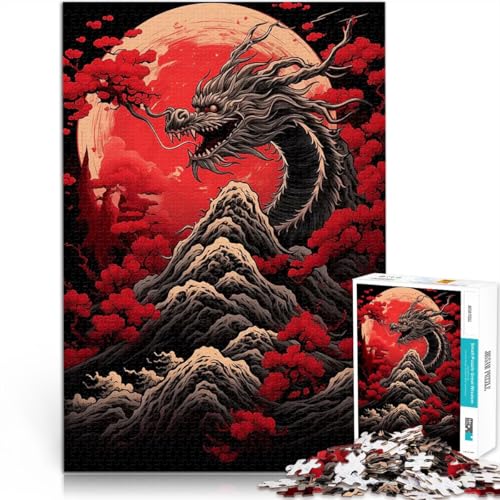Puzzle 1000 Teile für Jugendliche Lernspiele DIY Spielzeug Japanische Drachennacht Angebot als Geschenk für die ganze Familie38x26cm Puzzle 1000 Teile für Jugendliche Lernspiele DIY Spielzeug Japanische Drachennacht Angebot als Geschenk für die ganze Familie38x26cm von AITEXI