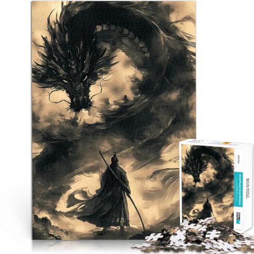 Puzzle 2000 Teile für Jugendliche Lernspiele DIY Spielzeug Samurai-Drache-Jahrgang Lernspiel für Geburtstag, Weihnachten70x100cm Puzzle 2000 Teile für Jugendliche Lernspiele DIY Spielzeug Samurai-Drache-Jahrgang Lernspiel für Geburtstag, Weihnachten70x100cm von AITEXI