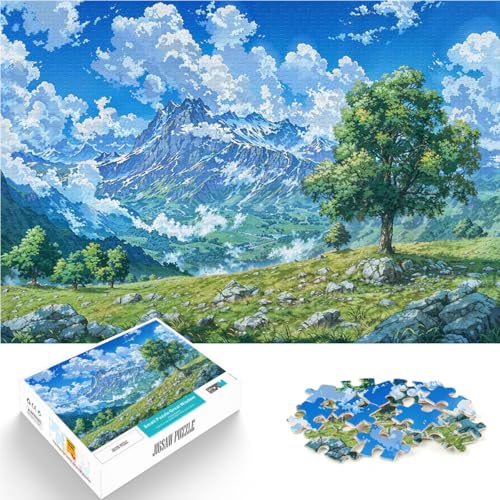 Puzzle 1000 Teile für Jugendliche Quizspiel Anime Berg Baum Ansicht Jedes Stück ist einzigartig – Anspruchsvolles Familienspiel75x50cm Puzzle 1000 Teile für Jugendliche Quizspiel Anime Berg Baum Ansicht Jedes Stück ist einzigartig – Anspruchsvolles Familienspiel75x50cm von AITEXI
