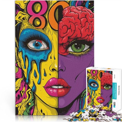 Puzzle 1000 Teile für Jugendliche Spielzeug Lernspiele Stressabbau Auflösende Kunstfrau Lernspiel für Geburtstag, Weihnachten38x26cm von AITEXI