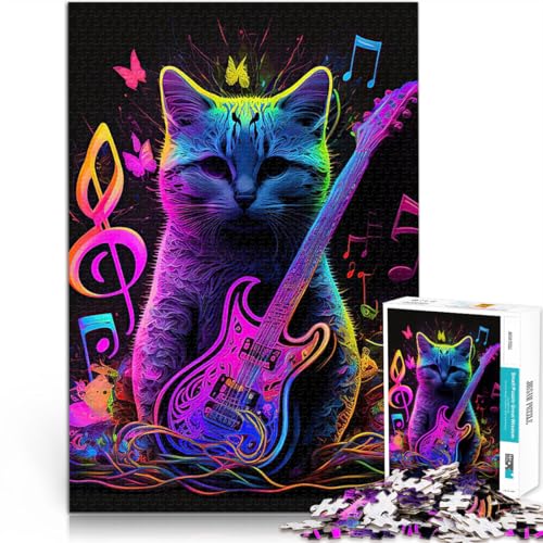 Puzzle 1000 Teile für Jugendliche Spielzeug Lernspiele Stressabbau Katze spielt Musik Angebot als Geschenk für die ganze Familie38x26cm Puzzle 1000 Teile für Jugendliche Spielzeug Lernspiele Stressabbau Katze spielt Musik Angebot als Geschenk für die ganze Familie38x26cm von AITEXI