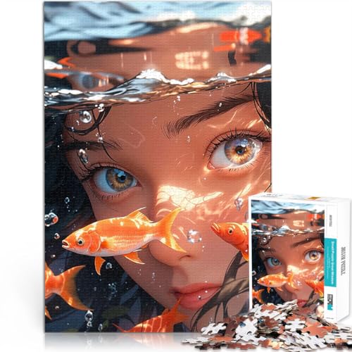 Puzzle 1000 Teile für Jugendliche Stressabbau Schwierige Herausforderung Anime Mädchen Unterwasser einzigartiges Herausforderungsspiel75x50cm Puzzle 1000 Teile für Jugendliche Stressabbau Schwierige Herausforderung Anime Mädchen Unterwasser einzigartiges Herausforderungsspiel75x50cm von AITEXI