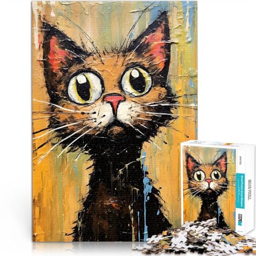 Puzzle 1000 Teile für Jugendliche Stressabbau – Staycation – Zeit totschlagen Besondere Katze Einzigartige Wohndekoration und Geschenke38x26cm Puzzle 1000 Teile für Jugendliche Stressabbau – Staycation – Zeit totschlagen Besondere Katze Einzigartige Wohndekoration und Geschenke38x26cm von AITEXI