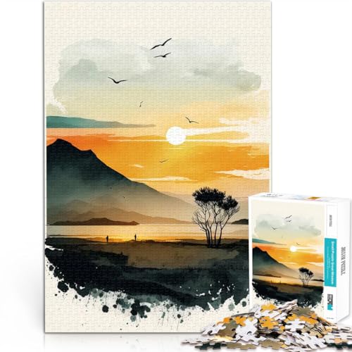 Puzzle 1000 Teile für Teenager Anspruchsvolles Spiel und Familienspaß Aquarell Naturlandschaft Lernspiel für Geburtstag, Weihnachten52x38cm Puzzle 1000 Teile für Teenager Anspruchsvolles Spiel und Familienspaß Aquarell Naturlandschaft Lernspiel für Geburtstag, Weihnachten52x38cm von AITEXI
