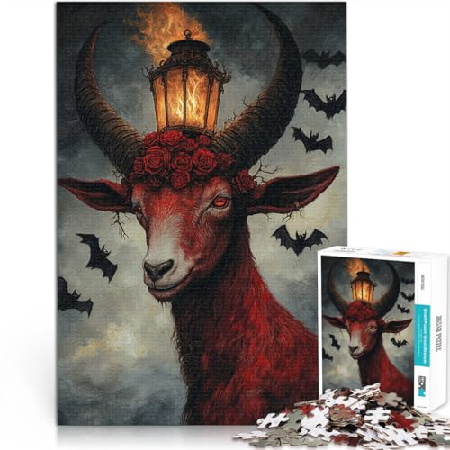 Puzzle 1000 Teile für Teenager Dekomprimierendes intellektuelles Lernspielzeug Teufelsziege Tolle Geschenke und Spielzeuge75x50cm von AITEXI