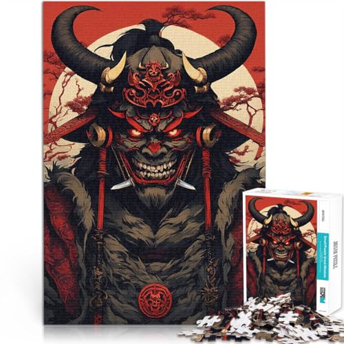 Puzzle 1000 Teile für Teenager Familienspiel zum Stressabbau, schwierige Herausforderung Japanischer Krieger Geschenkideen52x38cm von AITEXI