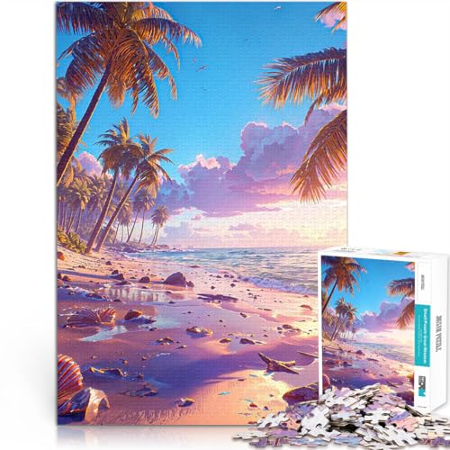Puzzle 1000 Teile für Teenager Familienspiel zum Stressabbau, schwierige Herausforderung Tropischer Strand tolles Geschenk75x50cm Puzzle 1000 Teile für Teenager Familienspiel zum Stressabbau, schwierige Herausforderung Tropischer Strand tolles Geschenk75x50cm von AITEXI