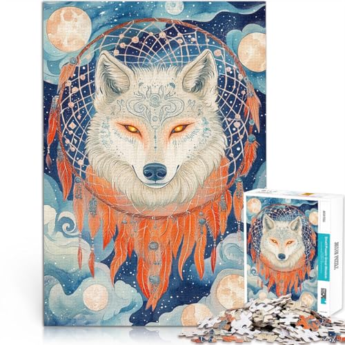 Puzzle 1000 Teile für Teenager Gehirnintelligenz-Herausforderung süchtig machendes Spielzeug Magic Wolf Heimdekoration Spielzeug38x26cm Puzzle 1000 Teile für Teenager Gehirnintelligenz-Herausforderung süchtig machendes Spielzeug Magic Wolf Heimdekoration Spielzeug38x26cm von AITEXI