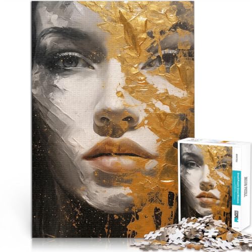 Puzzle 1000 Teile für Teenager Handgeschwindigkeitswettbewerb Frauen Golden Portrait Tolle Geschenke und Spielzeuge38x26cm Puzzle 1000 Teile für Teenager Handgeschwindigkeitswettbewerb Frauen Golden Portrait Tolle Geschenke und Spielzeuge38x26cm von AITEXI