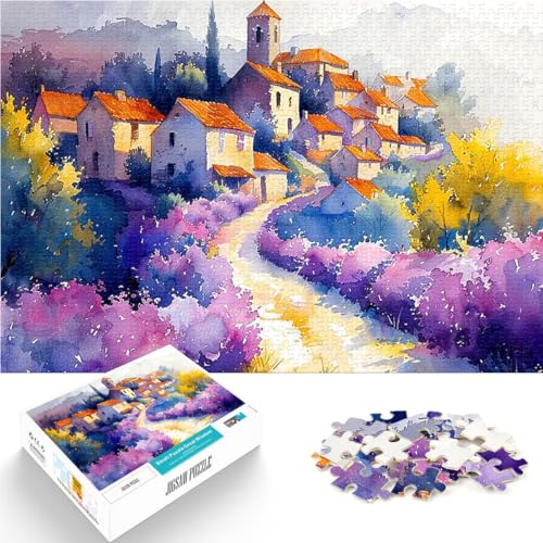 Puzzle 1000 Teile für Teenager Herausforderndes Spiel Landschaftsgemälde auf Leinwand einzigartiges Herausforderungsspiel38x26cm von AITEXI