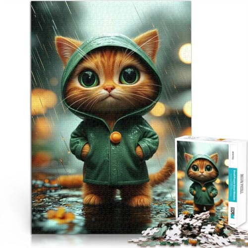 Puzzle 2000 Teile für Teenager Intellektuelles Spiel Herbstkatzenkunst eignet ganze Familie70x100cm von AITEXI