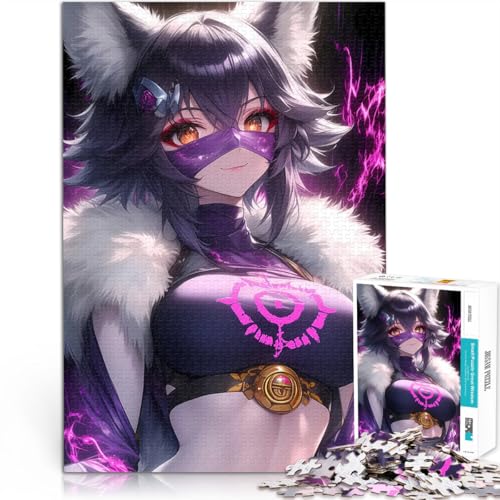 Puzzle 1000 Teile für Teenager Lernspiel-Herausforderungsspielzeug Anime-Mädchen mit Wolfsohren Lernspiel für Geburtstag, Weihnachten38x26cm Puzzle 1000 Teile für Teenager Lernspiel-Herausforderungsspielzeug Anime-Mädchen mit Wolfsohren Lernspiel für Geburtstag, Weihnachten38x26cm von AITEXI