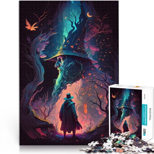 Puzzle 1000 Teile für Teenager Lernspiele Heimdekoration Erkundung eines surrealen Waldes Lernspiel für Geburtstag, Weihnachten75x50cm von AITEXI