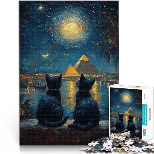 Puzzle 2000 Teile für Teenager Spiele Spielzeug Geschenk Katzen bei den Pyramiden Lernspiel für Geburtstag, Weihnachten70x100cm Puzzle 2000 Teile für Teenager Spiele Spielzeug Geschenk Katzen bei den Pyramiden Lernspiel für Geburtstag, Weihnachten70x100cm von AITEXI