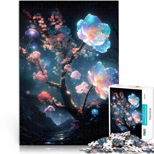 Puzzle 1000 Teile für Teenager Spielzeug-Intellektuelles Spiel Pflaumenblütenglanz Geburtstagsgeschenk, Geschenke75x50cm von AITEXI