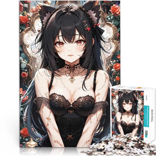 Puzzle 1000 Teile für Teenager Spielzeug für die ganze Familie Anime-Mädchen mit Katzenohren Lernspiel für Geburtstag, Weihnachten52x38cm Puzzle 1000 Teile für Teenager Spielzeug für die ganze Familie Anime-Mädchen mit Katzenohren Lernspiel für Geburtstag, Weihnachten52x38cm von AITEXI