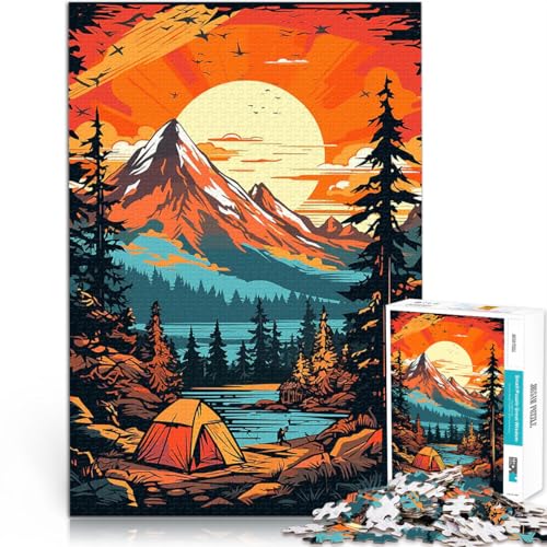Puzzle 1000 Teile für Teenager Spielzeug für die ganze Familie Berg Camping Sonnenuntergang einzigartiges Herausforderungsspiel75x50cm Puzzle 1000 Teile für Teenager Spielzeug für die ganze Familie Berg Camping Sonnenuntergang einzigartiges Herausforderungsspiel75x50cm von AITEXI