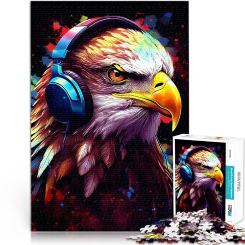 Puzzle 1000 Teile für Teenager Trainieren Sie Ihr Gehirn und Ihre Hände Adler mit Kopfhörer Geburtstagsgeschenk, Geschenke, Wandkunst75x50cm Puzzle 1000 Teile für Teenager Trainieren Sie Ihr Gehirn und Ihre Hände Adler mit Kopfhörer Geburtstagsgeschenk, Geschenke, Wandkunst75x50cm von AITEXI