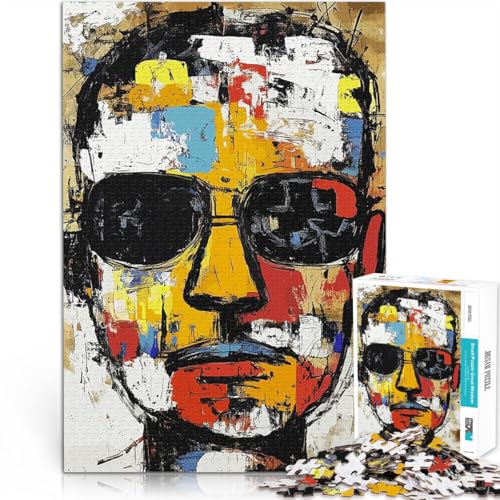 Puzzle 2000 Teile für Teenager für Lernspiel-Herausforderungsspielzeug Männerporträt mit Sonnenbrille Gutes Geschenk70x100cm Puzzle 2000 Teile für Teenager für Lernspiel-Herausforderungsspielzeug Männerporträt mit Sonnenbrille Gutes Geschenk70x100cm von AITEXI