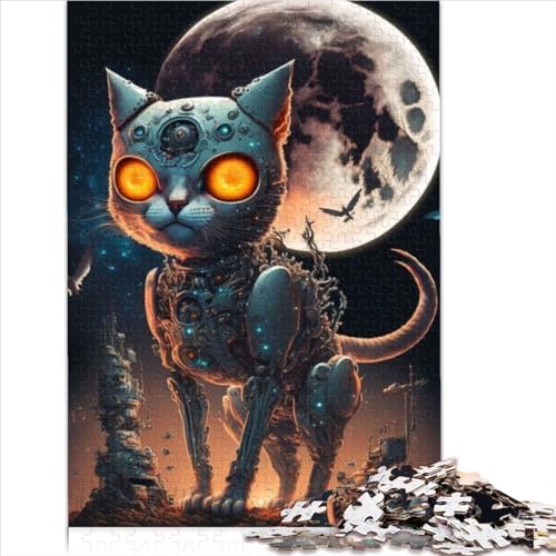 Puzzle | Jigsaws 1000 Pieces for Adults Space Mechanical cat Easy Adult Jigsaw Puzzles Wood Jigsaw for Adults Puzzle Gifts for Home Decoration 1000pcs（50x75cm） von AITEXI