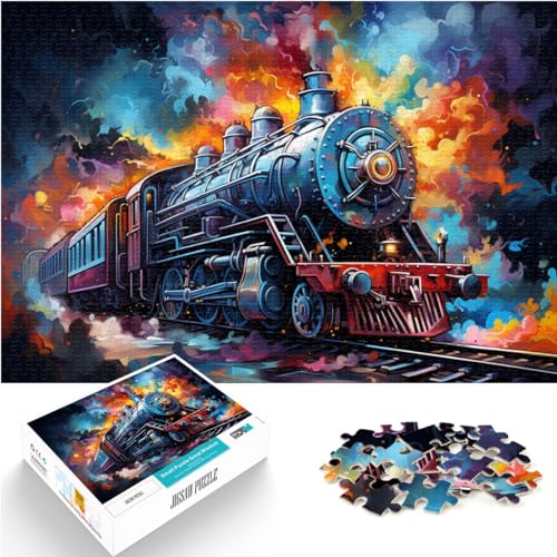 Puzzle für „EIN Zug, der durchfahren kann“, 1000-teiliges Puzzle für Erwachsene, Holzpuzzle, Familienpuzzlespiel, Geburtstagsgeschenke (50 x 75 cm) von AITEXI