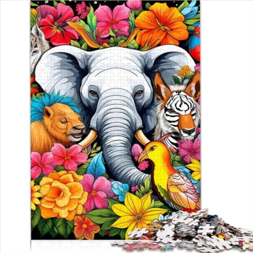 Puzzle für Erwachsene, 1000 Teile, afrikanische Tiere, Puzzle für Erwachsene, Holzpuzzle, geeignet für Erwachsene und Kinder über 12 Jahre, Geschenkideen (50 x 75 cm) von AITEXI