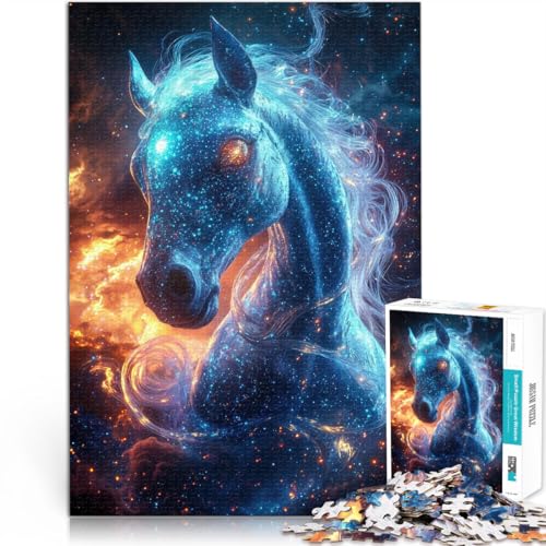 Puzzle für Erwachsene, 1000 Teile Dekomprimierendes intellektuelles Lernspielzeug Das kosmische Pferd Perfekte Dekoration52x38cm Puzzle für Erwachsene, 1000 Teile Dekomprimierendes intellektuelles Lernspielzeug Das kosmische Pferd Perfekte Dekoration52x38cm von AITEXI