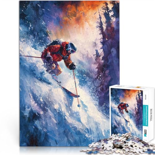 Puzzle für Erwachsene, 1000 Teile Dekomprimierendes intellektuelles Lernspielzeug Spannende Abfahrt Geschenk zum Geburtstag75x50cm Puzzle für Erwachsene, 1000 Teile Dekomprimierendes intellektuelles Lernspielzeug Spannende Abfahrt Geschenk zum Geburtstag75x50cm von AITEXI