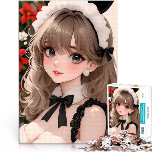 Puzzle für Erwachsene, 1000 Teile Denkspiel Anime-Mädchen mit Hasenohren Weihnachten Geburtstagsgeschenk, Geschenke, Wandkunst70x100cm Puzzle für Erwachsene, 1000 Teile Denkspiel Anime-Mädchen mit Hasenohren Weihnachten Geburtstagsgeschenk, Geschenke, Wandkunst70x100cm von AITEXI