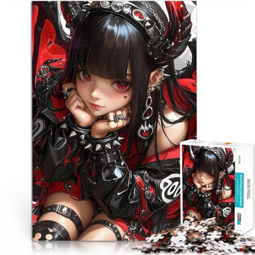 Puzzle für Erwachsene, 1000 Teile Denkspiel Anime-Mädchen mit roten Augen Waifu mit vollständig ineinander greifenden, zufällig geformten Teilen75x50cm Puzzle für Erwachsene, 1000 Teile Denkspiel Anime-Mädchen mit roten Augen Waifu mit vollständig ineinander greifenden, zufällig geformten Teilen75x50cm von AITEXI