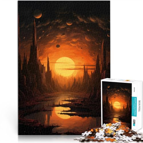 Puzzle für Erwachsene, 1000 Teile Denkspiel Kunstwerke mit der Skyline der Stadt mit vollständig ineinander greifenden, zufällig geformten Teilen52x38cm Puzzle für Erwachsene, 1000 Teile Denkspiel Kunstwerke mit der Skyline der Stadt mit vollständig ineinander greifenden, zufällig geformten Teilen52x38cm von AITEXI