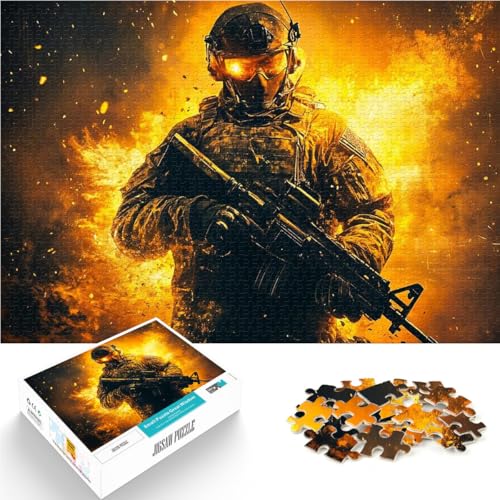 Puzzle für Erwachsene, 1000 Teile Geschenke zum Suchbegriff: Herausfordernde Spiele Soldat in Flammen Geburtstagsgeschenke38x26cm Puzzle für Erwachsene, 1000 Teile Geschenke zum Suchbegriff: Herausfordernde Spiele Soldat in Flammen Geburtstagsgeschenke38x26cm von AITEXI