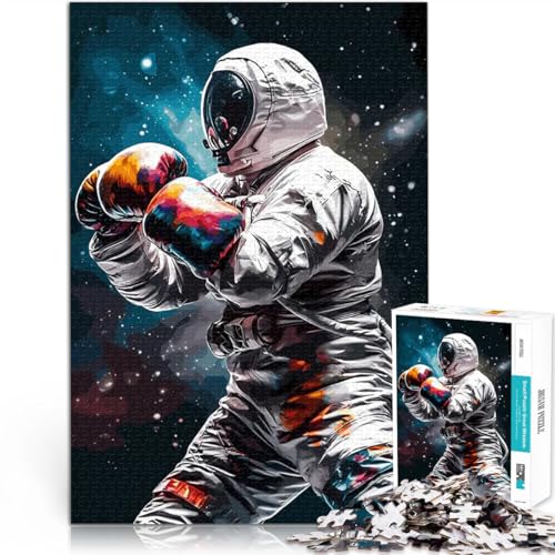 Puzzle für Erwachsene, 1000 Teile Herausforderndes Spielspielzeug Boxen Astronaut Weltraum mit passendem Poster und Quizblatt70x100cm Puzzle für Erwachsene, 1000 Teile Herausforderndes Spielspielzeug Boxen Astronaut Weltraum mit passendem Poster und Quizblatt70x100cm von AITEXI
