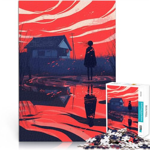 Puzzle für Erwachsene, 1000 Teile Intellektuelles Spiel Silhouette im roten Sonnenuntergang Die Liebe zwischen Paaren stärken70x100cm Puzzle für Erwachsene, 1000 Teile Intellektuelles Spiel Silhouette im roten Sonnenuntergang Die Liebe zwischen Paaren stärken70x100cm von AITEXI
