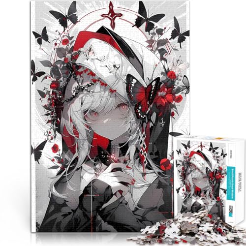 Puzzle für Erwachsene, 1000 Teile Lernspiel-Herausforderungsspielzeug Schmetterlingsfantasie Wunschliste mit dem Weihnachtsmann70x100cm von AITEXI
