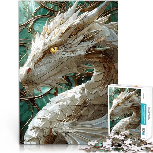 Puzzle für Erwachsene, 1000 Teile Lernspiele DIY Spielzeug Fantasie weißes Drachentier Geschenke für Freunde und Familie52x38cm Puzzle für Erwachsene, 1000 Teile Lernspiele DIY Spielzeug Fantasie weißes Drachentier Geschenke für Freunde und Familie52x38cm von AITEXI