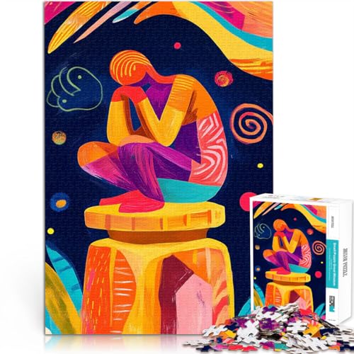 Puzzle für Erwachsene, 1000 Teile Lernspiele DIY Spielzeug Lebendige fauvistische Vision des Denkers Lustiges Geschenk38x26cm Puzzle für Erwachsene, 1000 Teile Lernspiele DIY Spielzeug Lebendige fauvistische Vision des Denkers Lustiges Geschenk38x26cm von AITEXI