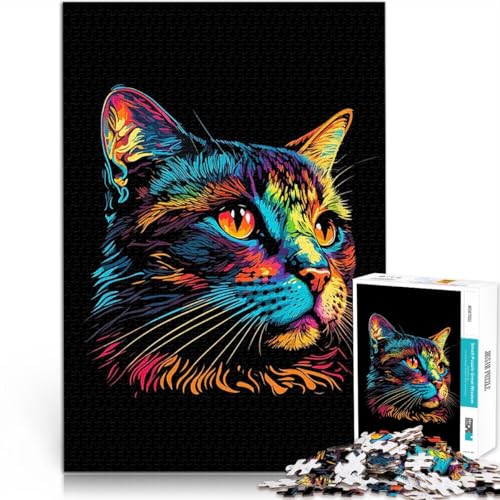 Puzzle für Erwachsene, 1000 Teile Pädagogisches Spielzeug zum Stressabbau Tier Süße Katze Lernspiel für Geburtstag, Weihnachten70x100cm Puzzle für Erwachsene, 1000 Teile Pädagogisches Spielzeug zum Stressabbau Tier Süße Katze Lernspiel für Geburtstag, Weihnachten70x100cm von AITEXI